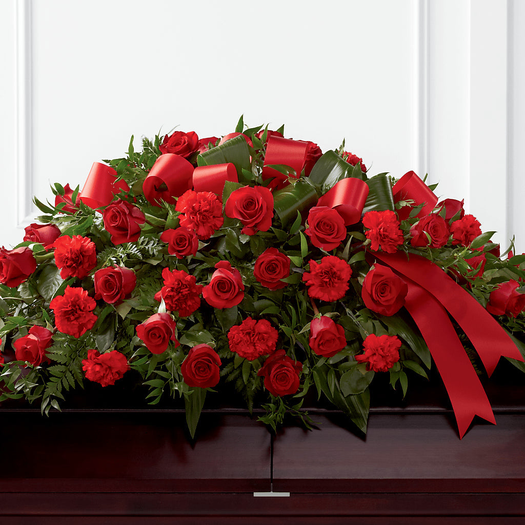 Tribute of Life Casket Spray – Canadianflowershoppe.ca, Scarborough ON