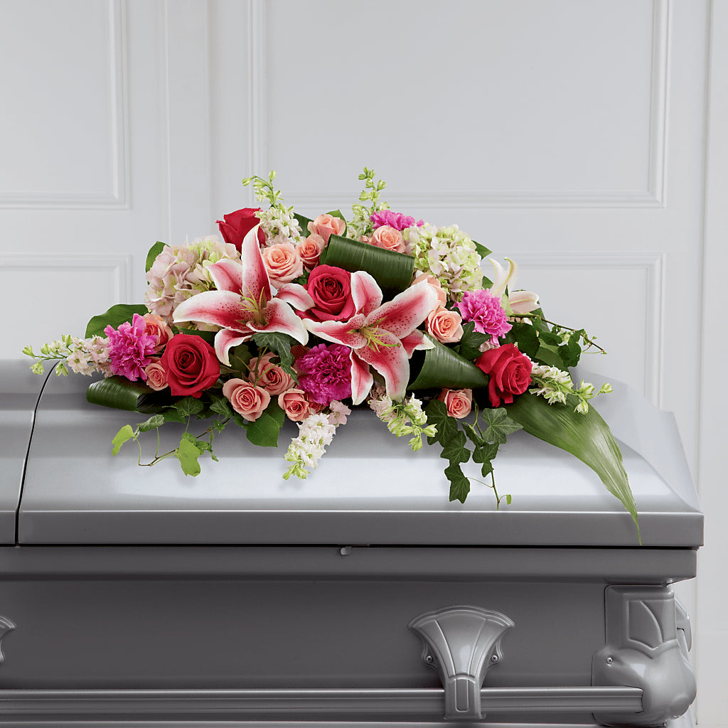 Splendid Grace Casket Spray – Canadianflowershoppe.ca, Scarborough ON