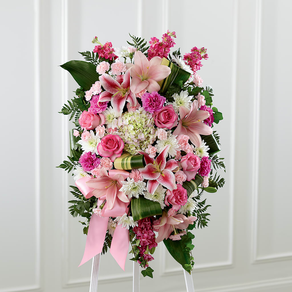 Comforting Standing Spray – Canadianflowershoppe.ca, Scarborough ON