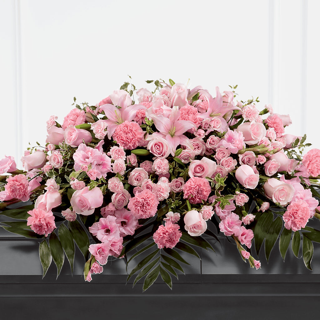 Garden of Comfort Casket Spray (Standard) – Canadianflowershoppe.ca, Scarborough ON