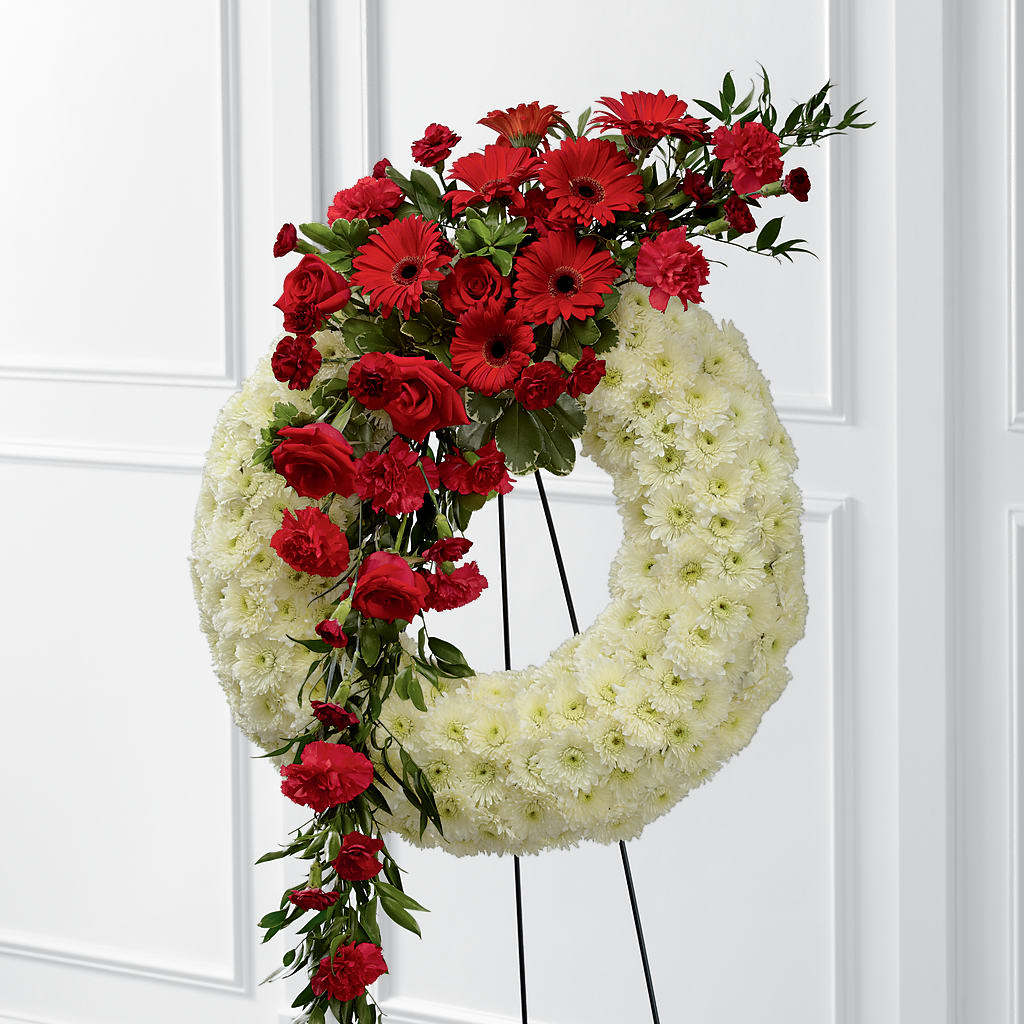Graceful Tribute Wreath – Canadianflowershoppe.ca, Scarborough ON