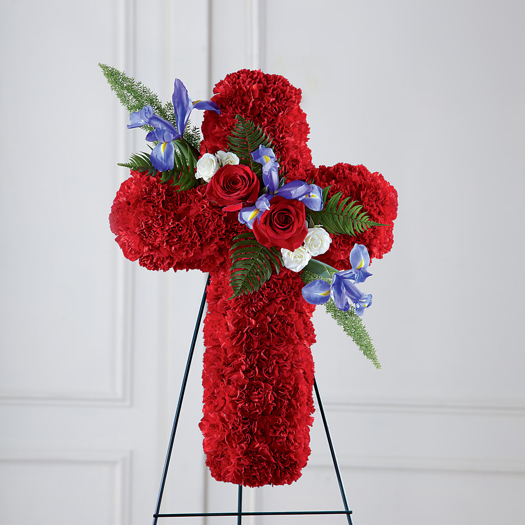 Faithful Hero Floral Cross – Canadianflowershoppe.ca, Scarborough ON