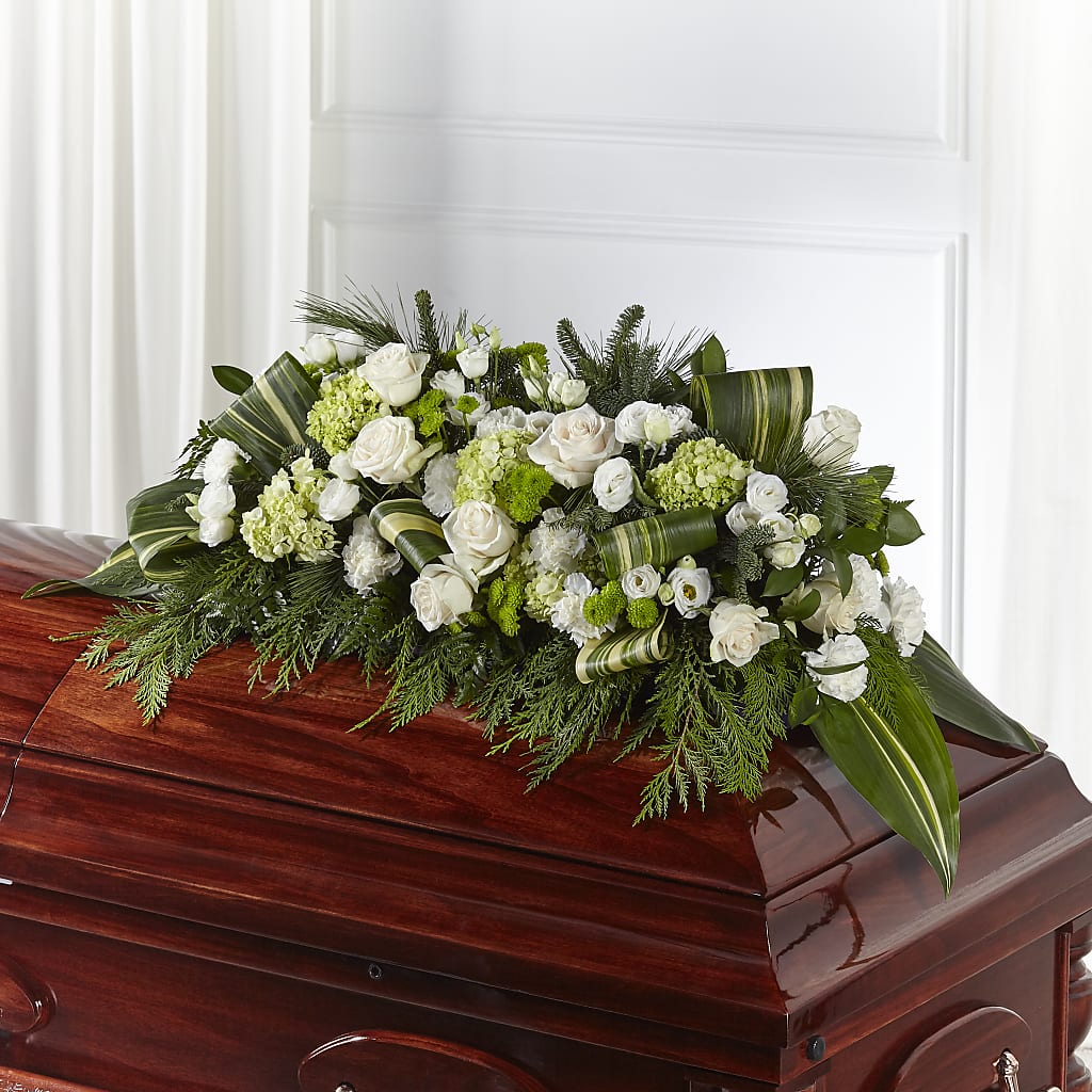 Hopeful Gesture Casket Spray – Canadianflowershoppe.ca, Scarborough ON