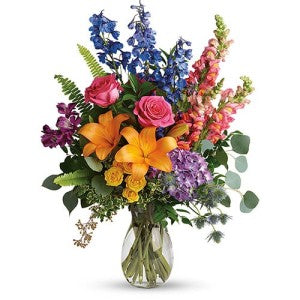 BOUQUET COULEURS DE L'ARC-EN-CIEL