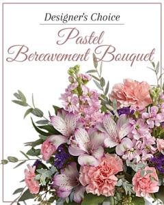 Designer&rsquo;s Choice Pastel Bereavement Bouquet