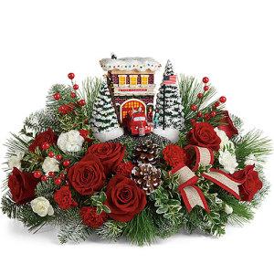 Thomas Kinkade Festive Fire Station